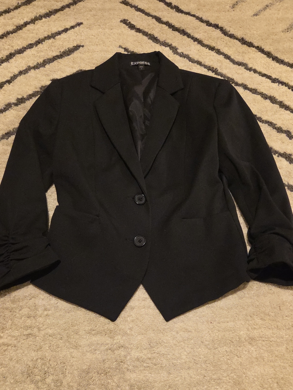 Express Black Women's Two-Button Tailored Blazer